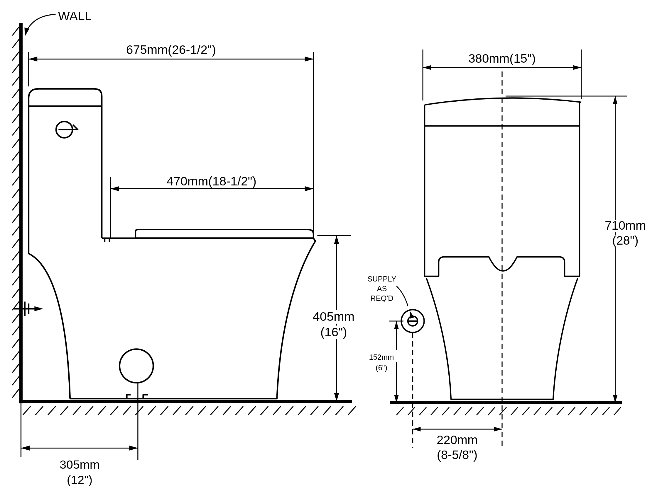 BR-2355 dimensioned line drawing